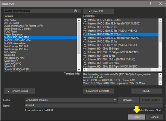 Step 6: Render