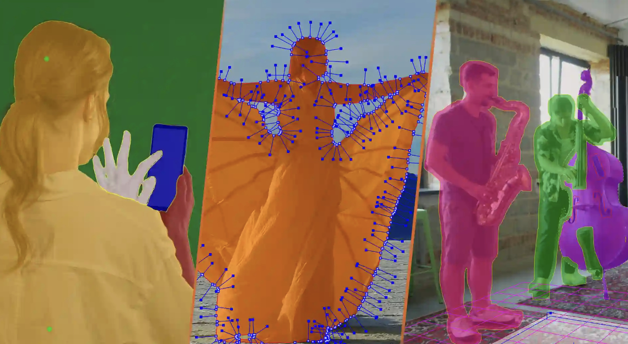 With Planar Motion Tracking, you can track objects that are not necessarily square to the camera, like the side of the building seen from perspective or a moving video screen, and pin other video or images to that object to follow along with the tracking, changing shape as needed to maintain the changing perspective of the object it’s pinned to.