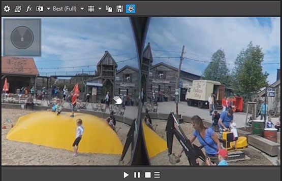 Step 3: 360° Mode in Video Preview