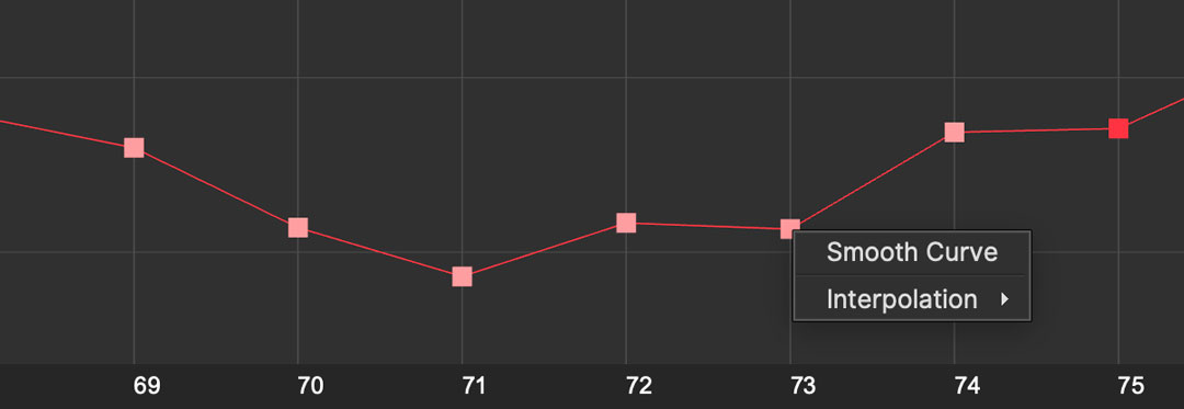 curve editor smooth