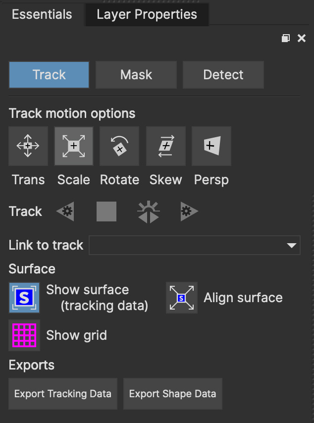 essentials panel