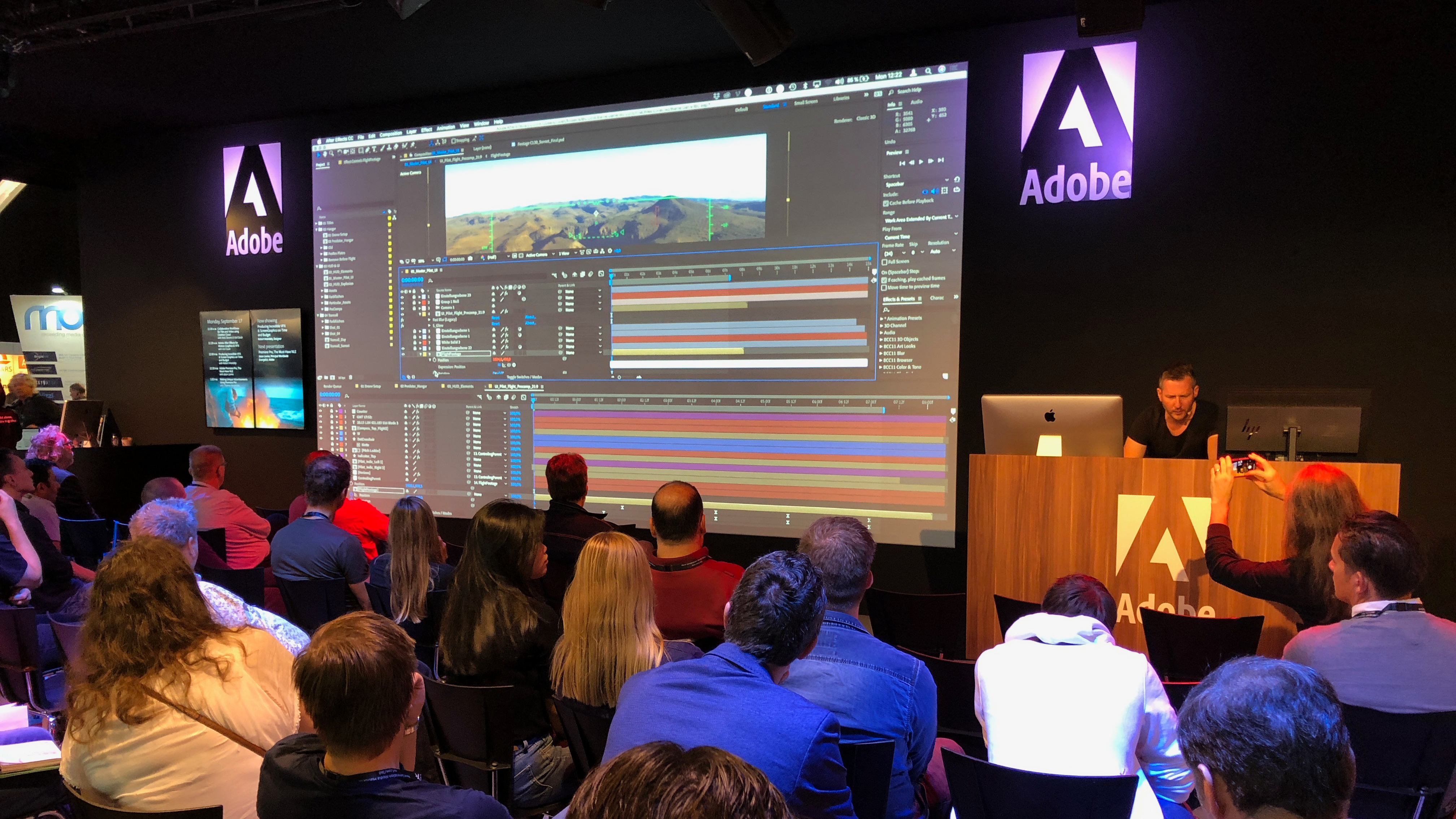 Presentation at Adobe booth